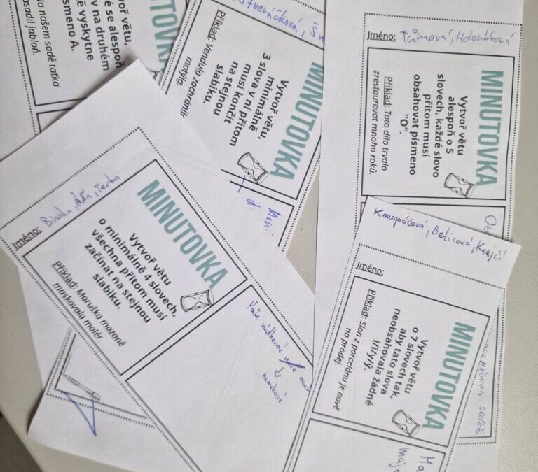 Cvičení z českého jazyka hravě